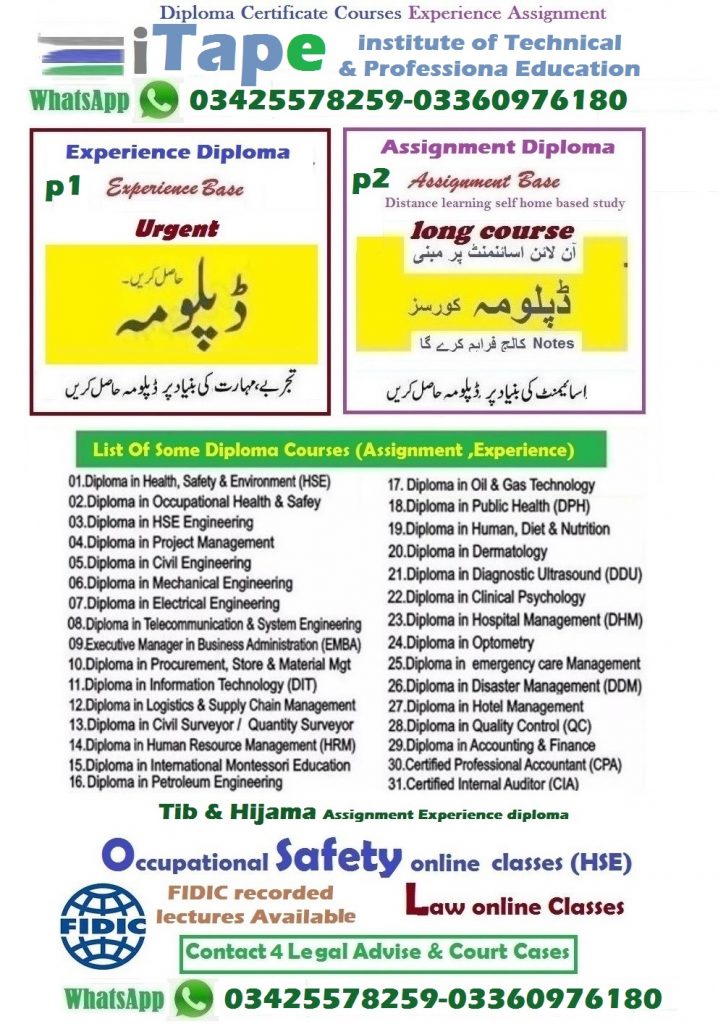 diploma certificate courses lahore karachi sindh punjab - Skill ...